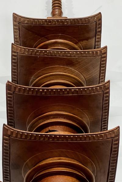 Japanese Showa Period Teak Model of a Pagoda