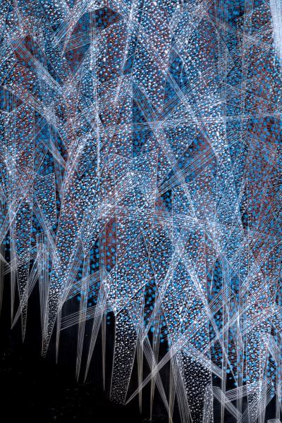 Japanese Single Wood Panel Lacquered Wild Grasses