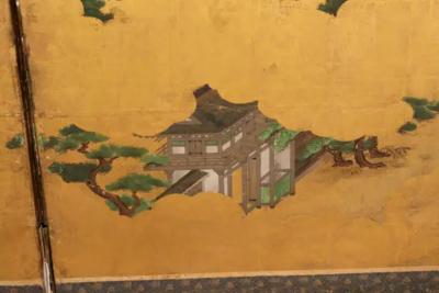 Japanese Six Panel Paper Screen