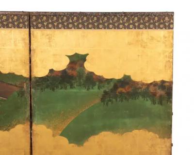 Japanese Six Panel Paper Screen