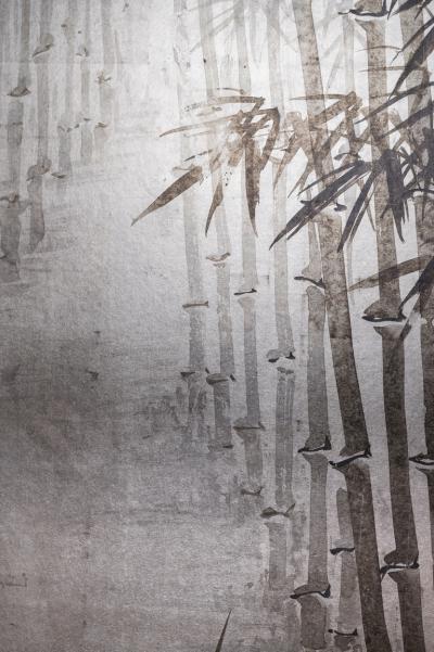 Japanese Six Panel Screen Bamboo Forest in Kyoto