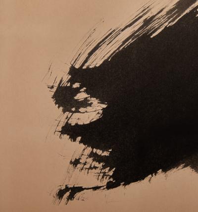 Japanese Six Panel Screen Calligraphy reads Flying Dragon