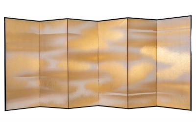 Japanese Six Panel Screen Clouds of Golden Mist