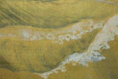Japanese Six Panel Screen Craggy Coastal Landscape
