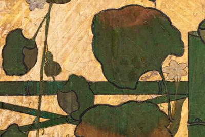 Japanese Six Panel Screen Golden Harvest