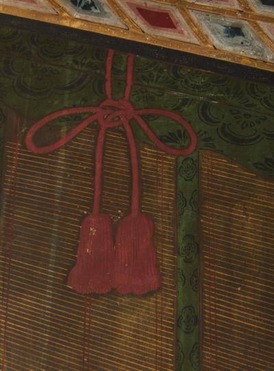 Japanese Six Panel Screen Imperial Cart Gosho guruma 