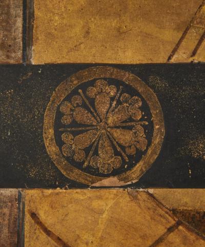 Japanese Six Panel Screen Imperial Cart Gosho guruma 