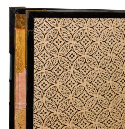 Japanese Six Panel Screen Inuoumono Dog Chase 