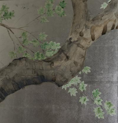 Japanese Six Panel Screen Maple Over Water