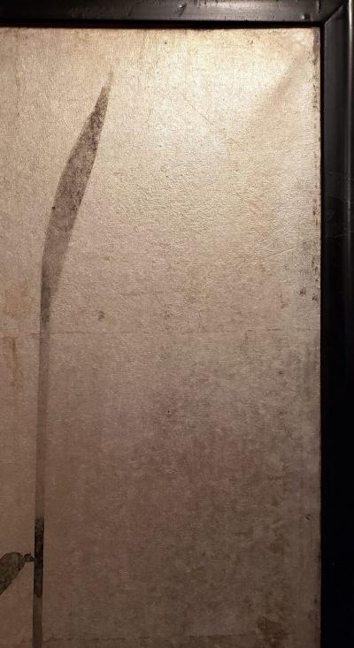 Japanese Six Panel Screen Moon Rising Over the Plains of Musashino