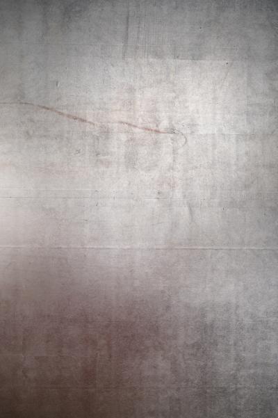 Japanese Six Panel Screen Plain Silver Leaf on Paper