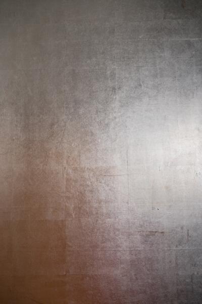 Japanese Six Panel Screen Plain Silver Leaf on Paper