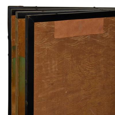 Japanese Six Panel Screen Plum Willow and Pine on Silk