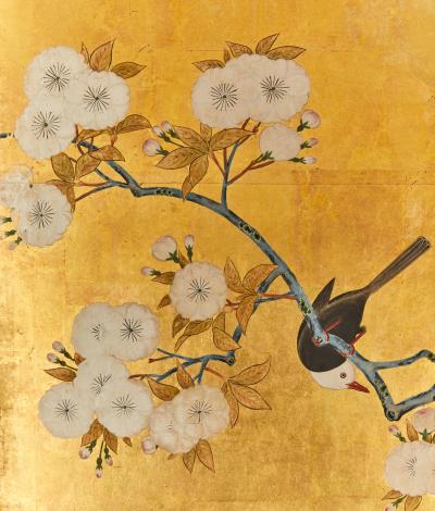 Japanese Six Panel Screen Spectacular Sun Rise