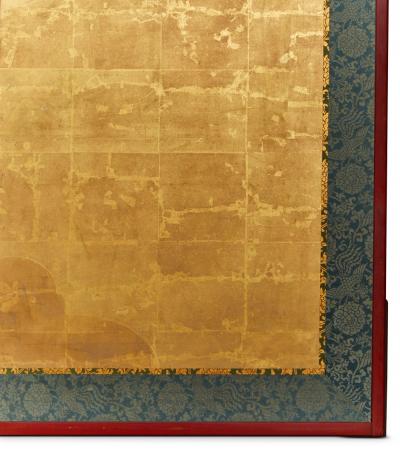 Japanese Six Panel Screen Springtime Cherry