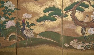 Japanese Six Panel Screen Summer Landscape