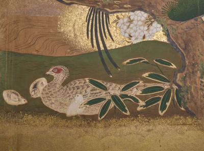 Japanese Six Panel Screen Summer Landscape