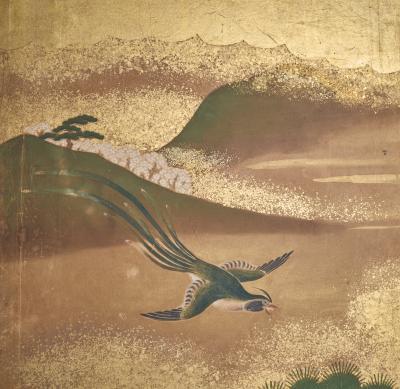 Japanese Six Panel Screen Summer Landscape