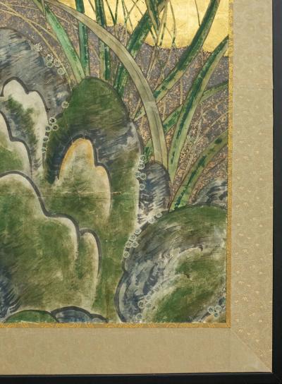 Japanese Six Panel Screen Winter Into Spring