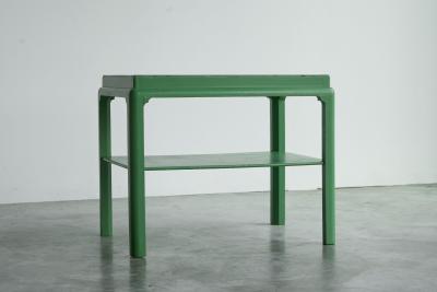 Japanese Style Side or Coffee Table in Jade Lacquered Wood Early 20th Century
