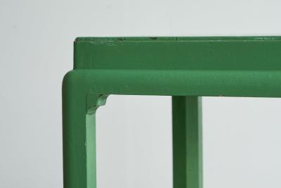 Japanese Style Side or Coffee Table in Jade Lacquered Wood Early 20th Century