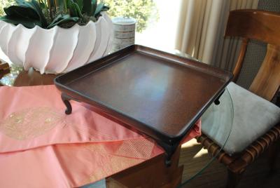 Japanese Tea Trays 5 Roiro Lacquer Meiji 19th c 