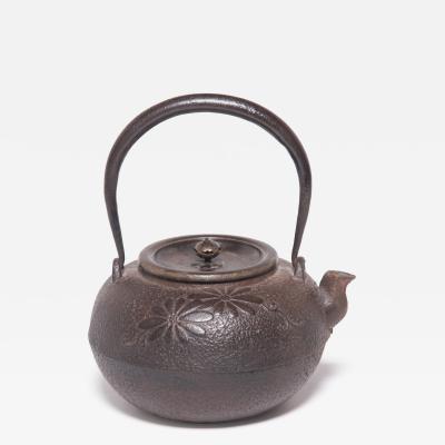 Japanese Tetsubin with Chrysanthemum Blossoms