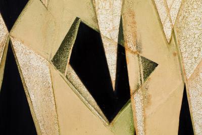 Japanese Two Panel Screen Abstract Design