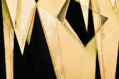 Japanese Two Panel Screen Abstract Design