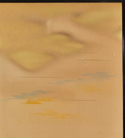 Japanese Two Panel Screen Clearing Skies