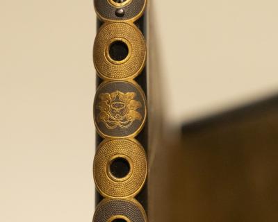 Japanese Two Panel Screen Dappled Grey in Stable