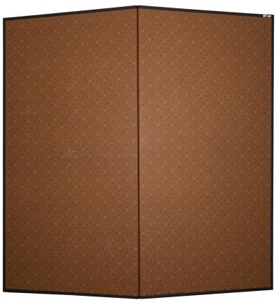 Japanese Two Panel Screen Deer in Autumn Landscape