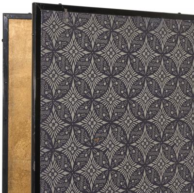 Japanese Two Panel Screen European Hounds