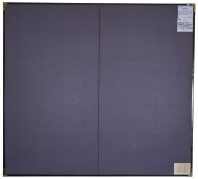 Japanese Two Panel Screen Gilded Pine