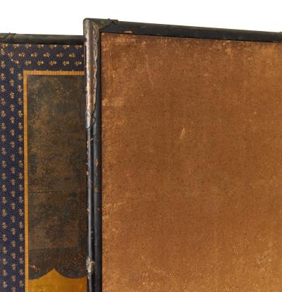 Japanese Two Panel Screen Ikebana