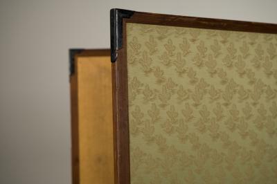 Japanese Two Panel Screen Ikebana Flower Arrangement 