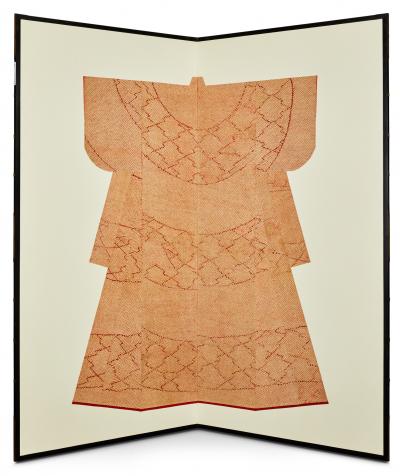 Japanese Two Panel Screen Kimono