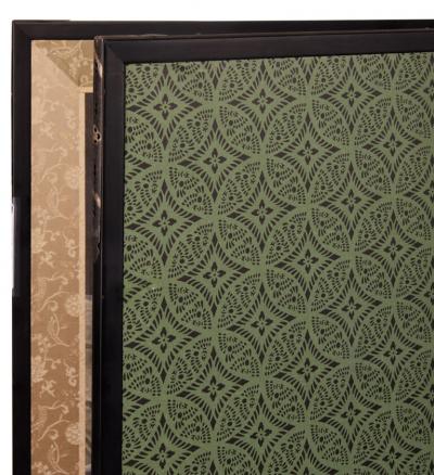 Japanese Two Panel Screen Lotus and Heron