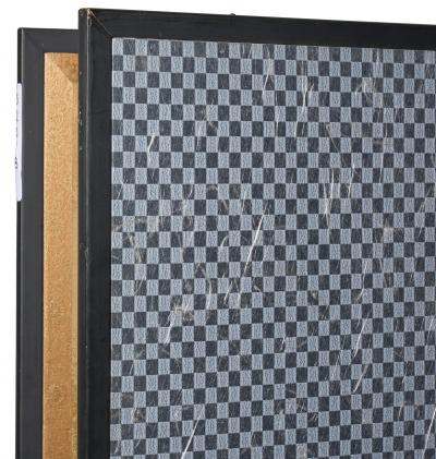 Japanese Two Panel Screen Misty Cedar Forest