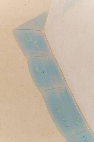 Japanese Two Panel Screen Mother and Child at Bedtime