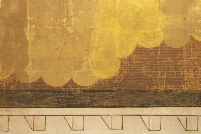 Japanese Two Panel Screen Palomino in Stable