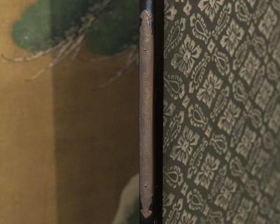 Japanese Two Panel Screen Pine in Snow