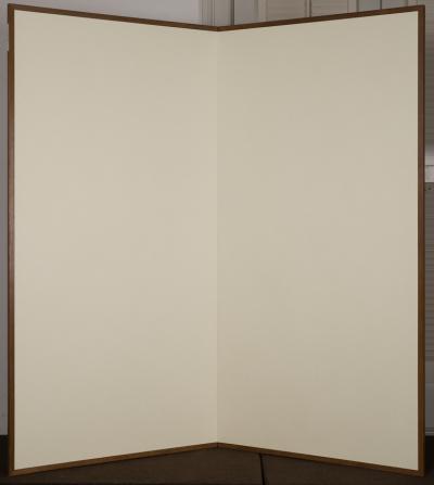 Japanese Two Panel Screen Plain Mulberry Paper
