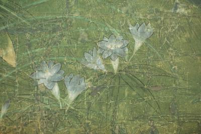 Japanese Two Panel Screen Plains of Musashino with Full Moon Rising