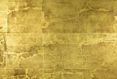 Japanese Two Panel Screen Rimpa Nadeshiko Flowers on Heavy Gold Leaf