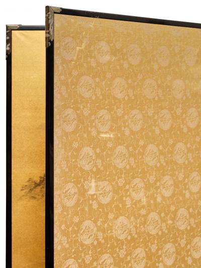 Japanese Two Panel Screen Rural Mountain Landscape