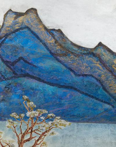 Japanese Two Panel Screen Seiko Sunny Lake 