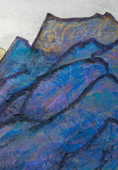 Japanese Two Panel Screen Seiko Sunny Lake 