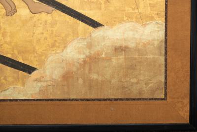 Japanese Two Panel Screen Shoguns Journey to Edo