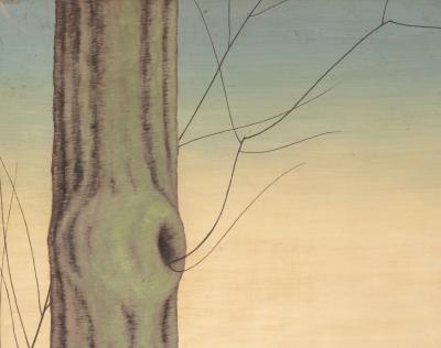 Japanese Two Panel Screen Woodland Dream